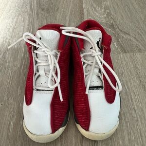 Nike Kids Red and White Sneakers